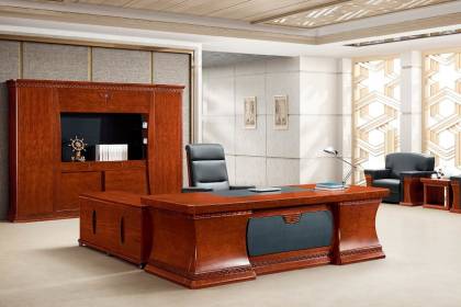 傳統(tǒng)實木油漆大班臺