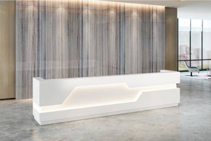 現(xiàn)代時尚烤漆辦公前臺