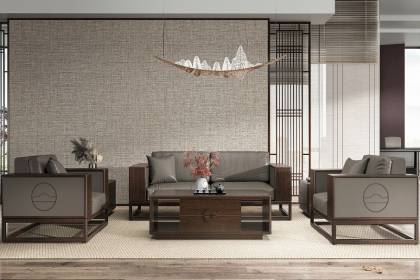 實木高端新中式沙發(fā)